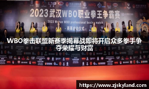 WBO拳击联盟新赛季揭幕战即将开启众多拳手争夺荣耀与财富