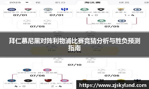 拜仁慕尼黑对阵利物浦比赛竞猜分析与胜负预测指南